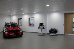 ProDrive race car factory HMG Paint reception