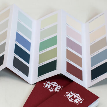 HMG Paints decorative essentials colour shade card 2022