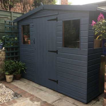 HMG Fence and Shed Paint after - Prestwich Blue