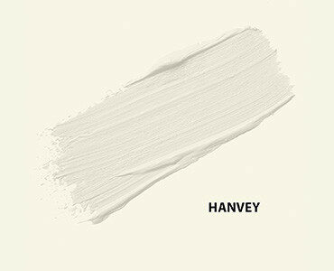 HMG Paints - Hanvey - A shining off white shade, brightening any space it graces. Named after dedicated employee Ronnie Hanvey who served as at HMG Paints since its inception as a 15-year-old boy during the first World War.
