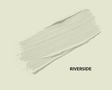 HMG Paints - Riverside - A sweet green, off white shade. A fresh colour which brightens dark interior spaces. HMG Paints is situated alongside the River Irk and as our address states, we are the Riverside Works.