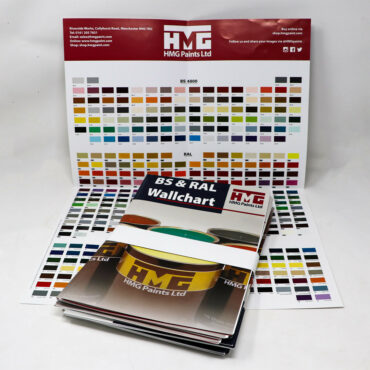 British Standard Colour Chart Inside and Outside Showcase