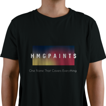 HMG Paints Colour Blend T-shirt On Display Printed T-Shirt